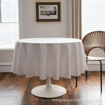 Round Polyester Jacquard Tablecloth